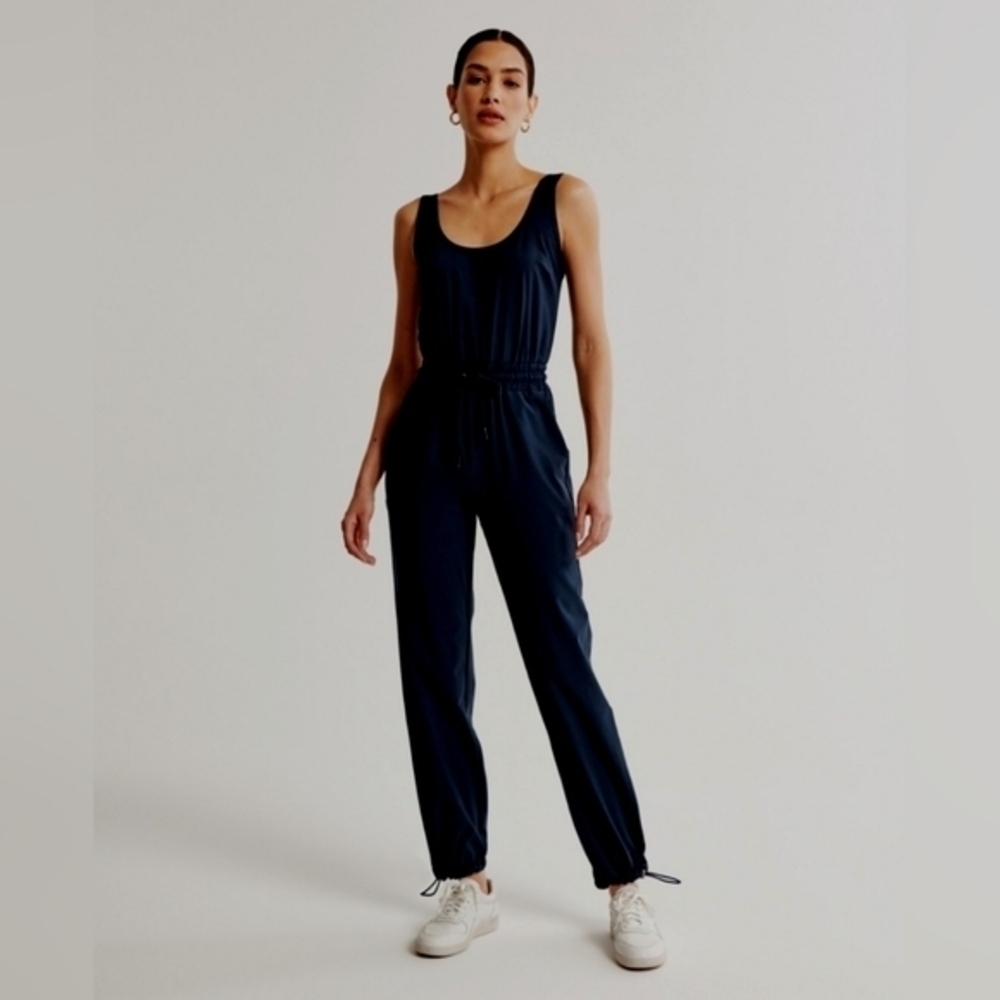 ​Abercrombie & Fitch Black Traveler Smocked Waist Jumpsuit Romper